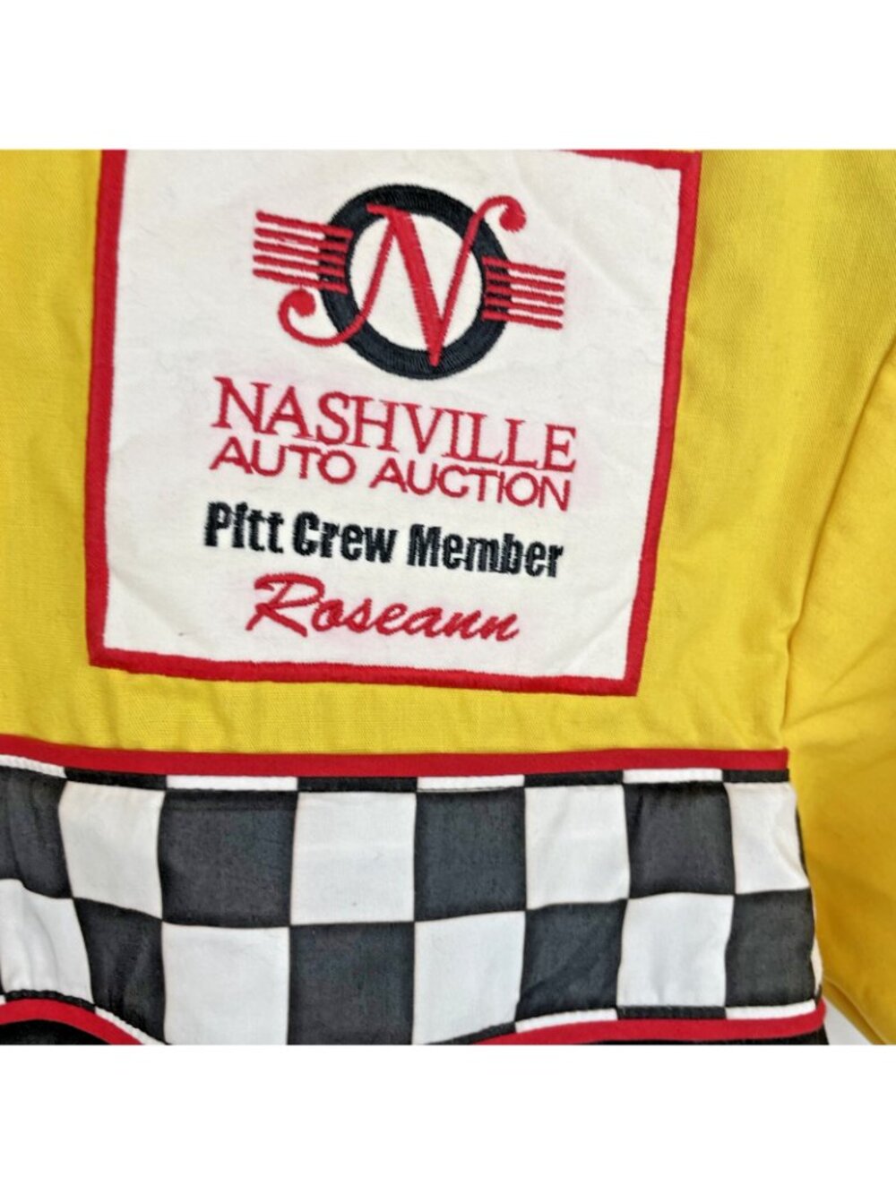 VTG Race Rock Nashville Pit Crew Jumpsuit – Medium Size Driver Suit  Bold yellow - Picture 5 of 8